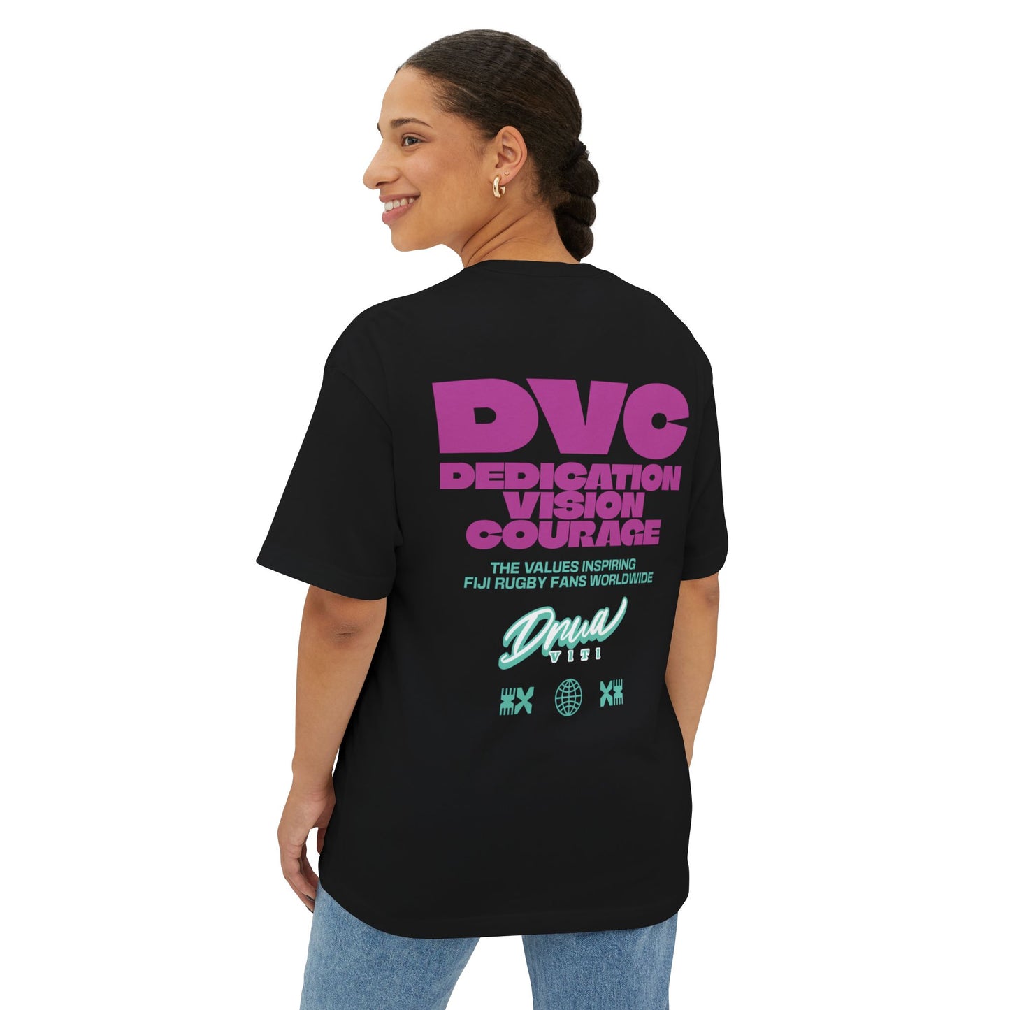 Rugby Tee - Fiji Inspired Unisex Oversized Boxy Tee