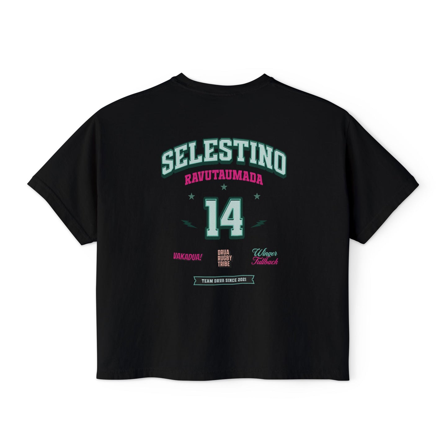 Selestino Vintage Women's / Boxy Tee - 'Stino 14' Sports Graphic Tee