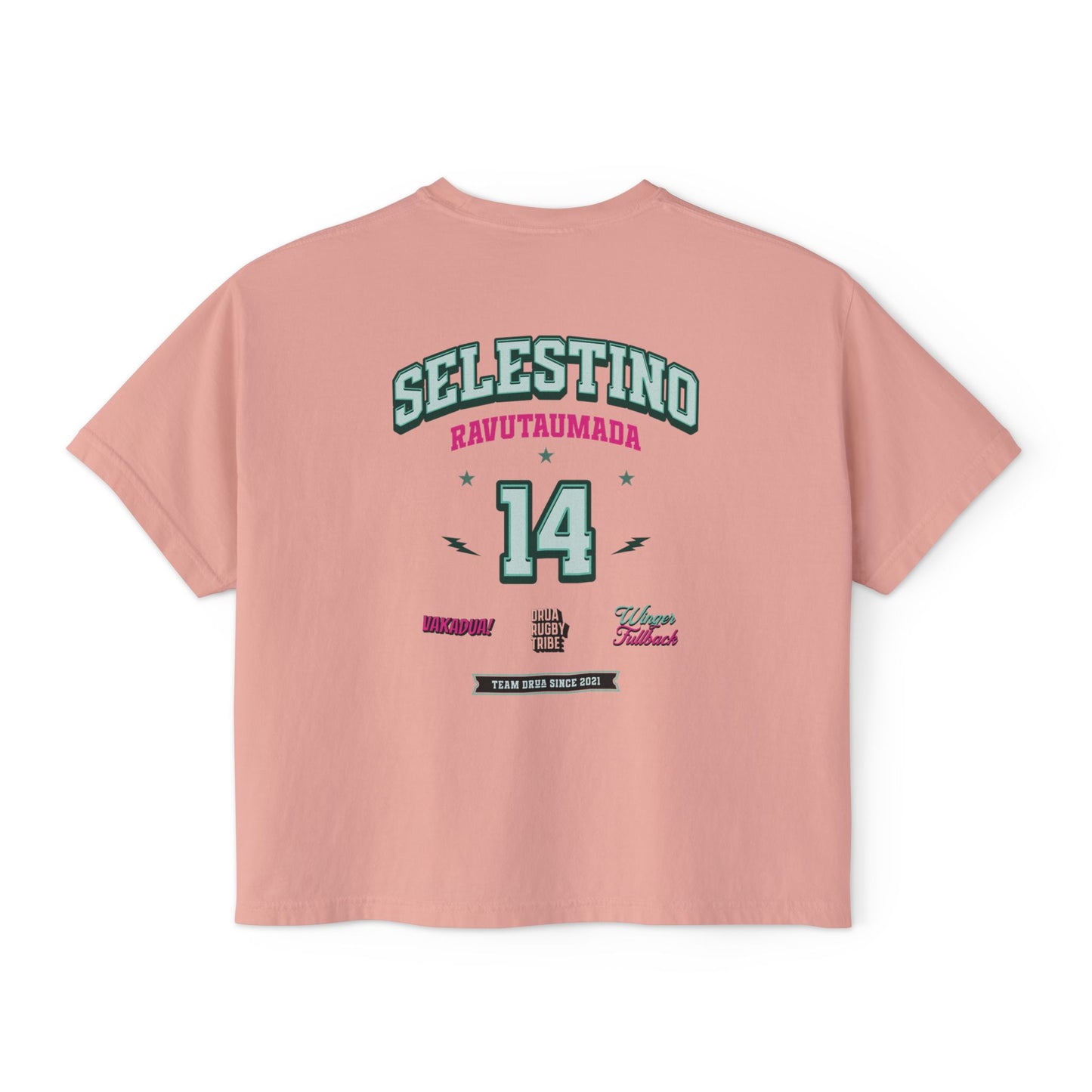 Selestino Vintage Women's / Boxy Tee - 'Stino 14' Sports Graphic Tee