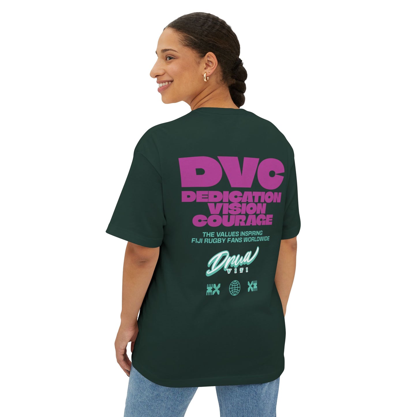 Rugby Tee - Fiji Inspired Unisex Oversized Boxy Tee