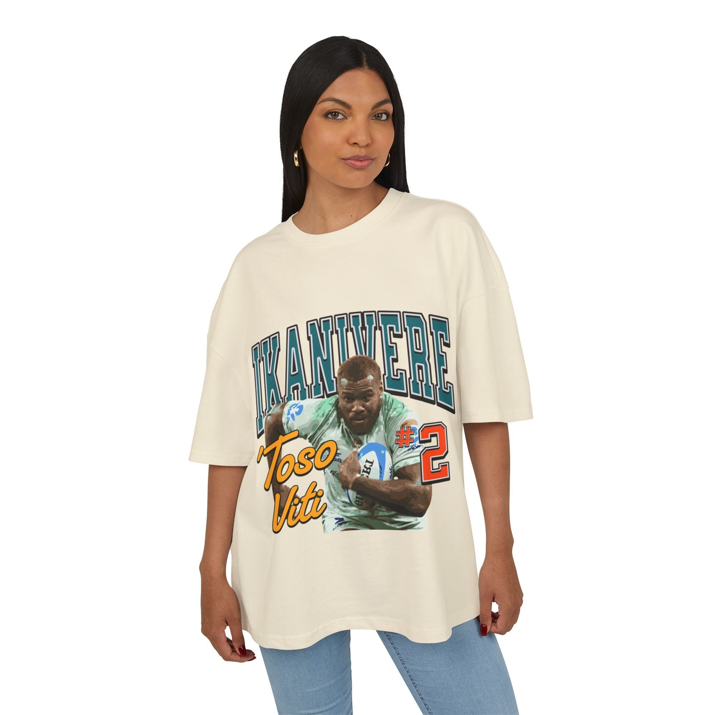 Unisex Heavy Cotton Box Tee - IKANIVERE #2, Casual Streetwear, Rugby Fan Gear, Sports Apparel, Gift