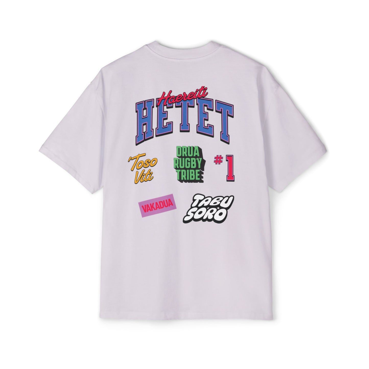 Haereiti Mens Oversized Fiji Rugby fan Tee,