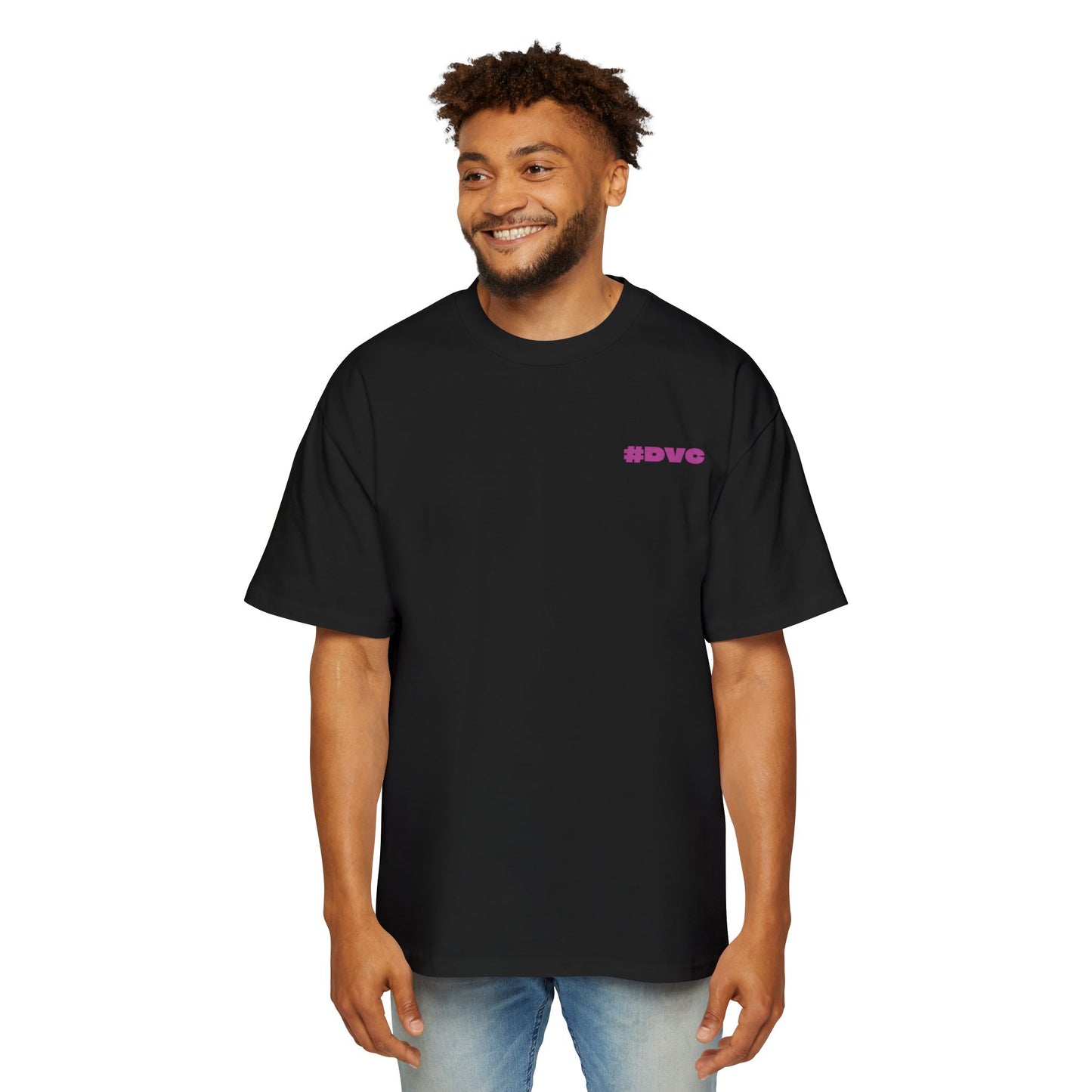 Men's Heavy Oversized Tee - #DVC Edition - Comfortable & Stylish for Casual Outings