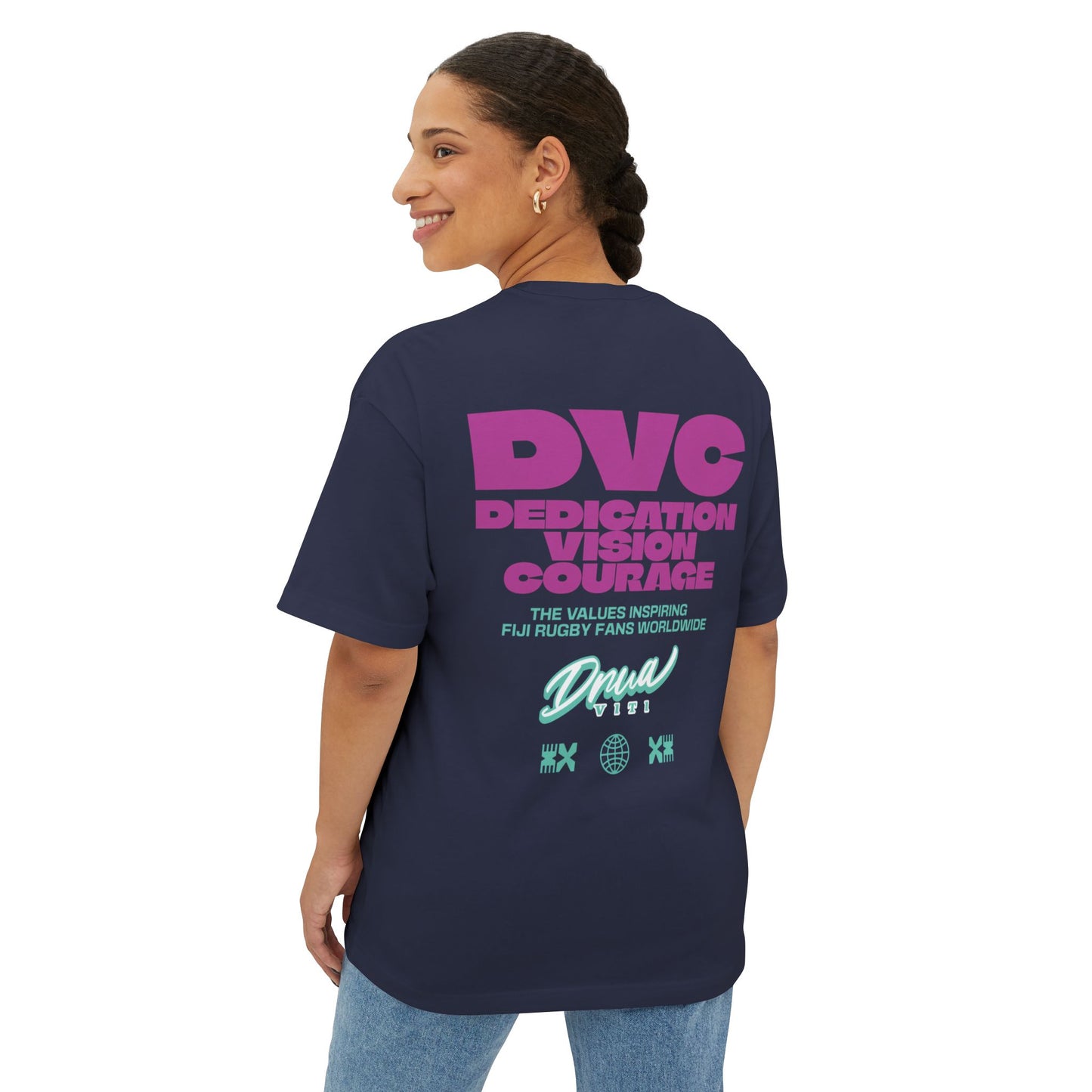 Rugby Tee - Fiji Inspired Unisex Oversized Boxy Tee