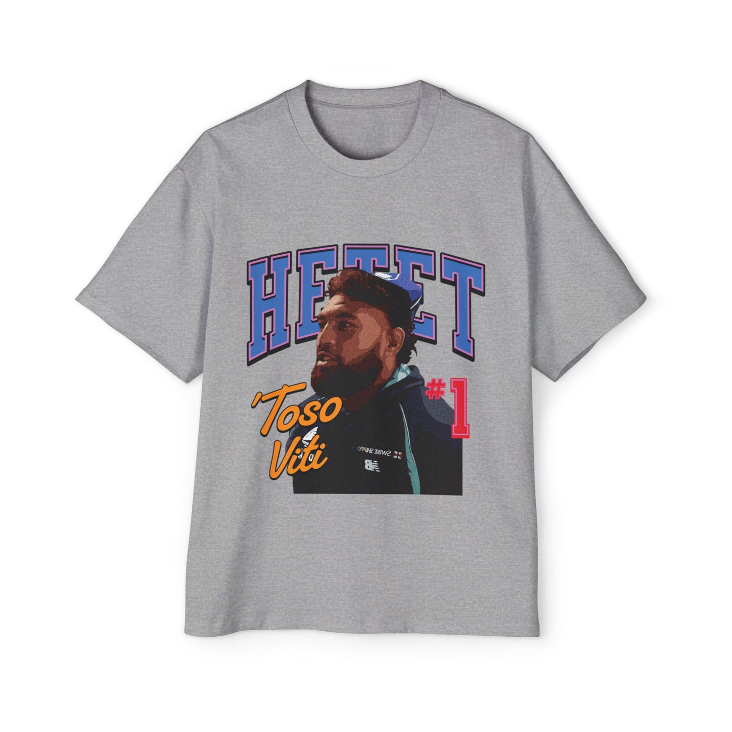 Haereiti Mens Oversized Fiji Rugby fan Tee,