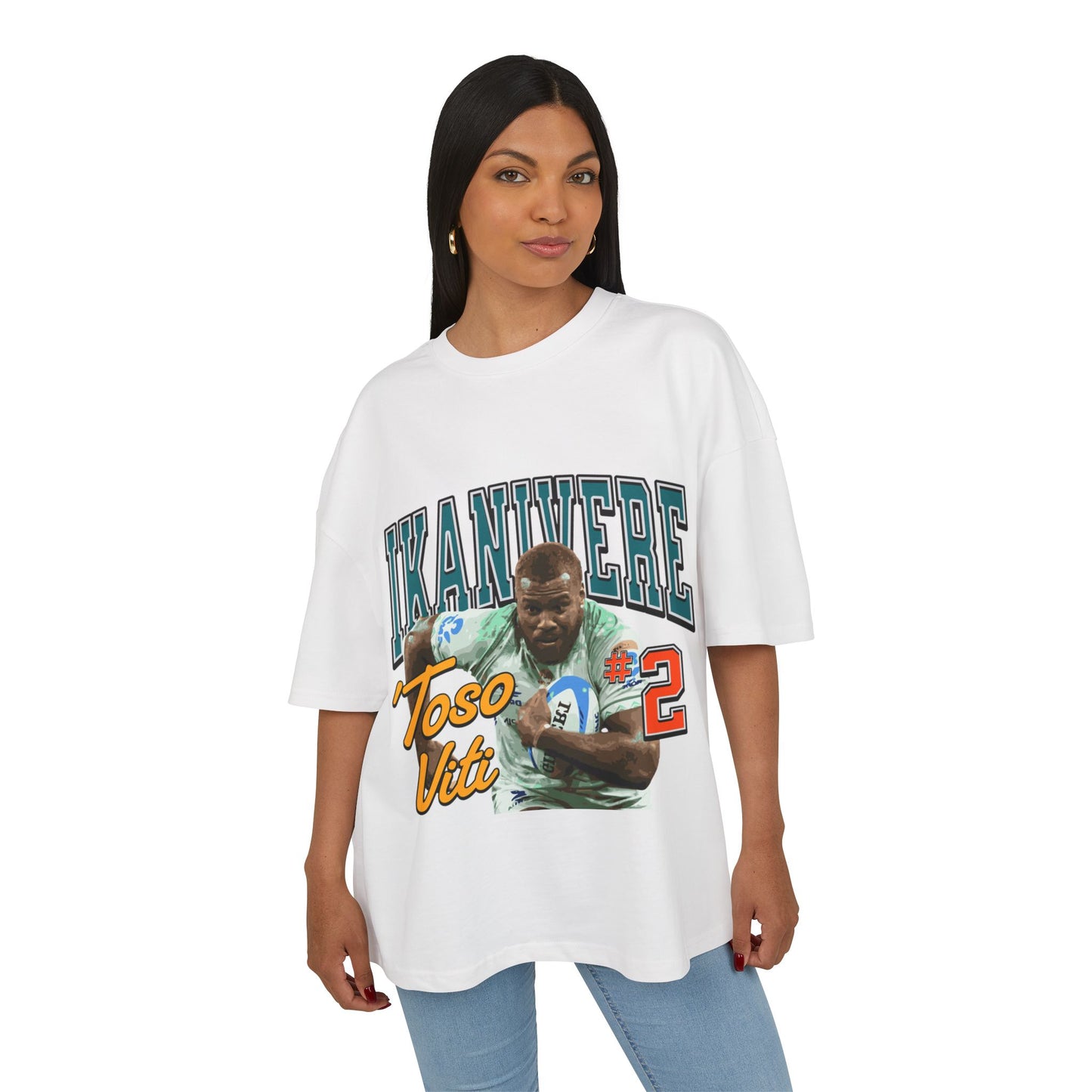 Unisex Heavy Cotton Box Tee - IKANIVERE #2, Casual Streetwear, Rugby Fan Gear, Sports Apparel, Gift