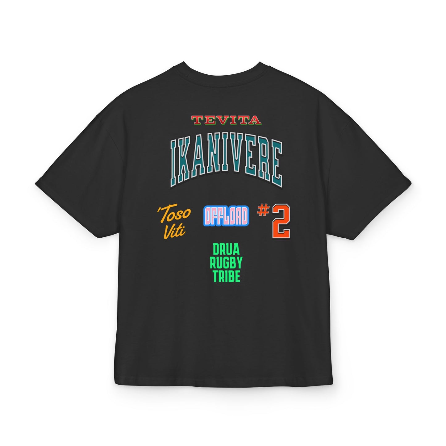 Unisex Heavy Cotton Box Tee - IKANIVERE #2, Casual Streetwear, Rugby Fan Gear, Sports Apparel, Gift