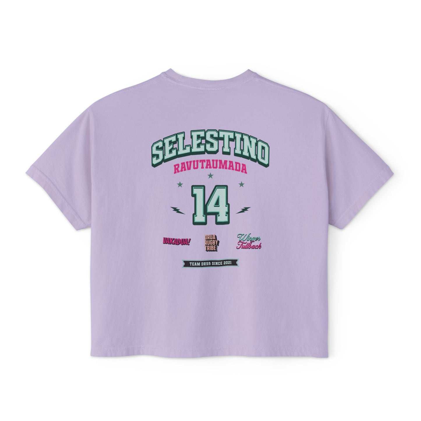 Selestino Vintage Women's / Boxy Tee - 'Stino 14' Sports Graphic Tee