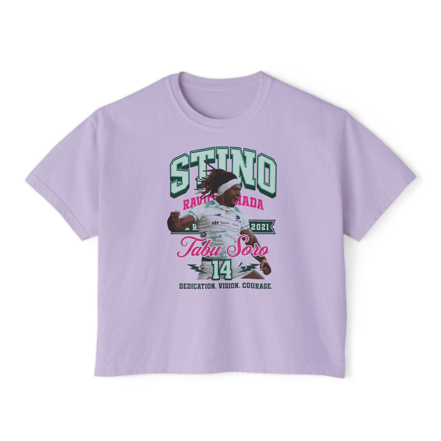 Selestino Vintage Women's / Boxy Tee - 'Stino 14' Sports Graphic Tee