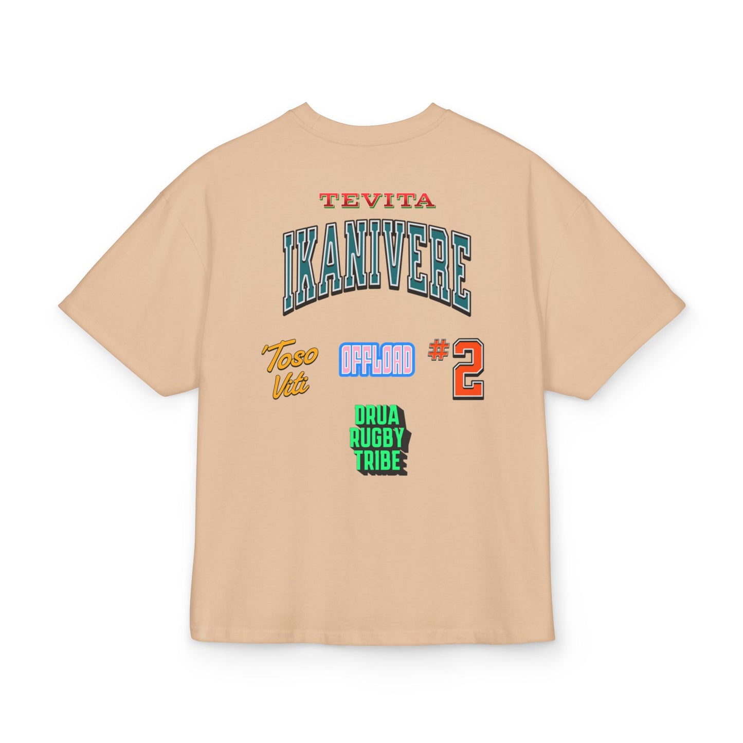 Unisex Heavy Cotton Box Tee - IKANIVERE #2, Casual Streetwear, Rugby Fan Gear, Sports Apparel, Gift