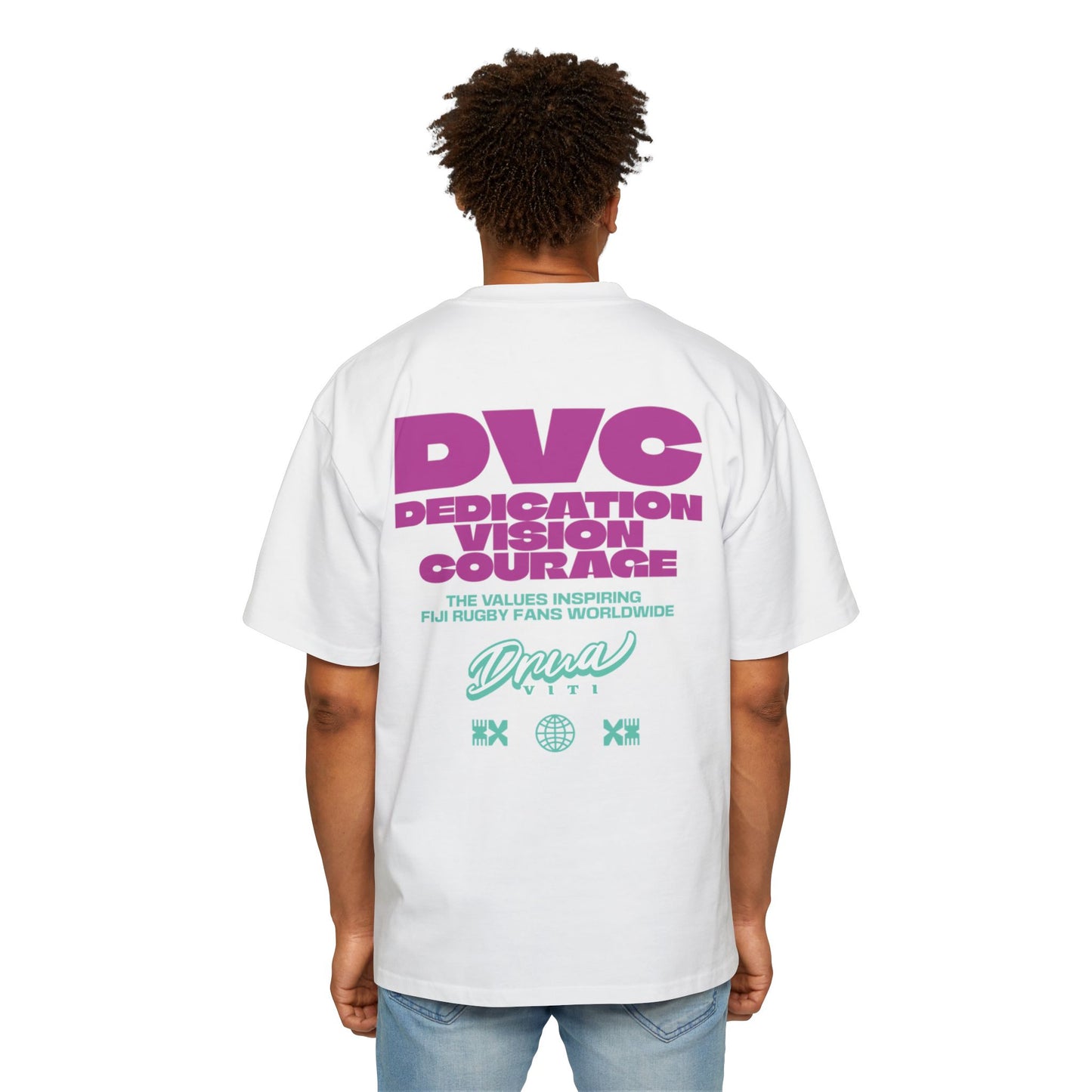 Men's Heavy Oversized Tee - #DVC Edition - Comfortable & Stylish for Casual Outings