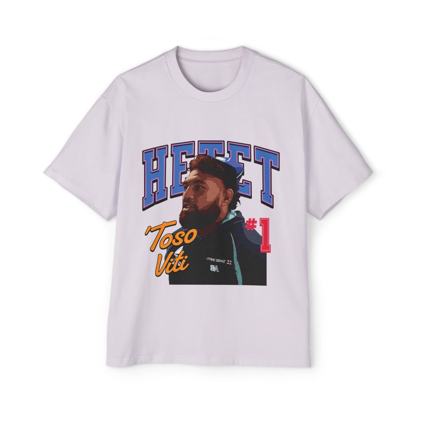 Haereiti Mens Oversized Fiji Rugby fan Tee,