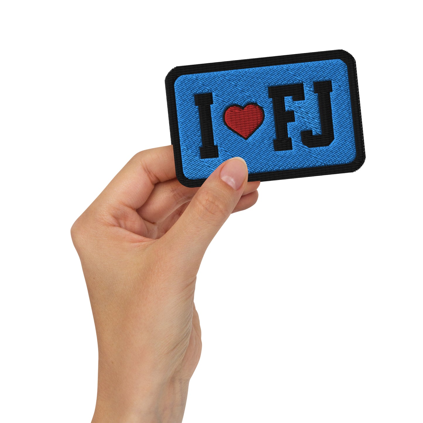 I heart FJ embroided patch