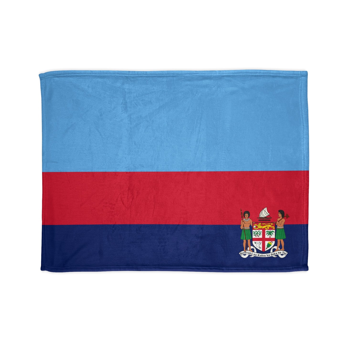 Fiji Banner Blue Soft Polyester Blanket