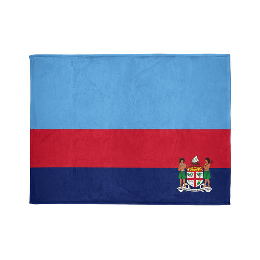 Fiji Banner Blue Soft Polyester Blanket