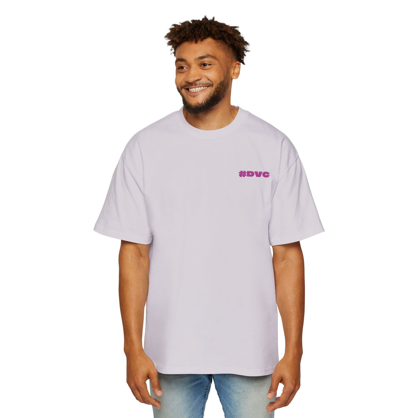 Men's Heavy Oversized Tee - #DVC Edition - Comfortable & Stylish for Casual Outings