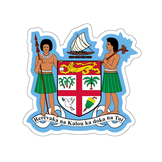 Fiji Coat of Arms Kiss-Cut Stickers