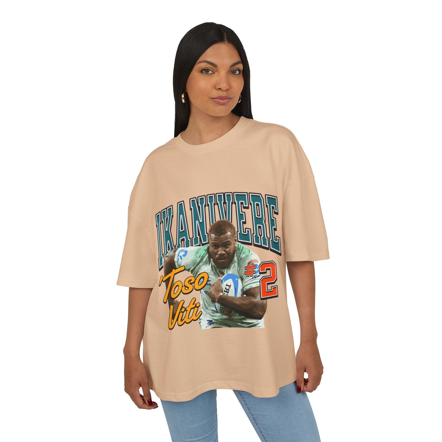 Unisex Heavy Cotton Box Tee - IKANIVERE #2, Casual Streetwear, Rugby Fan Gear, Sports Apparel, Gift