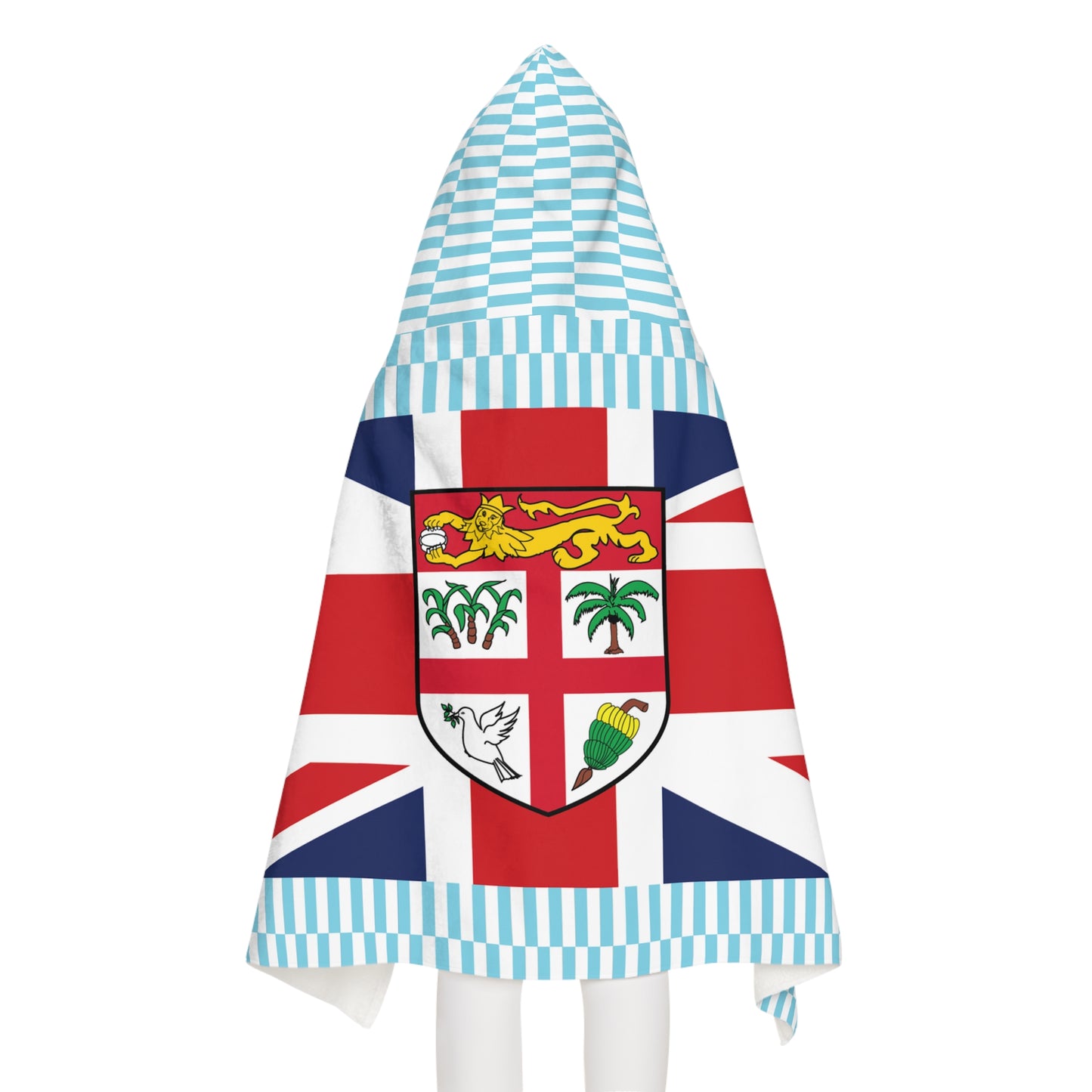 Fiji Flag Kids Hooded Towel