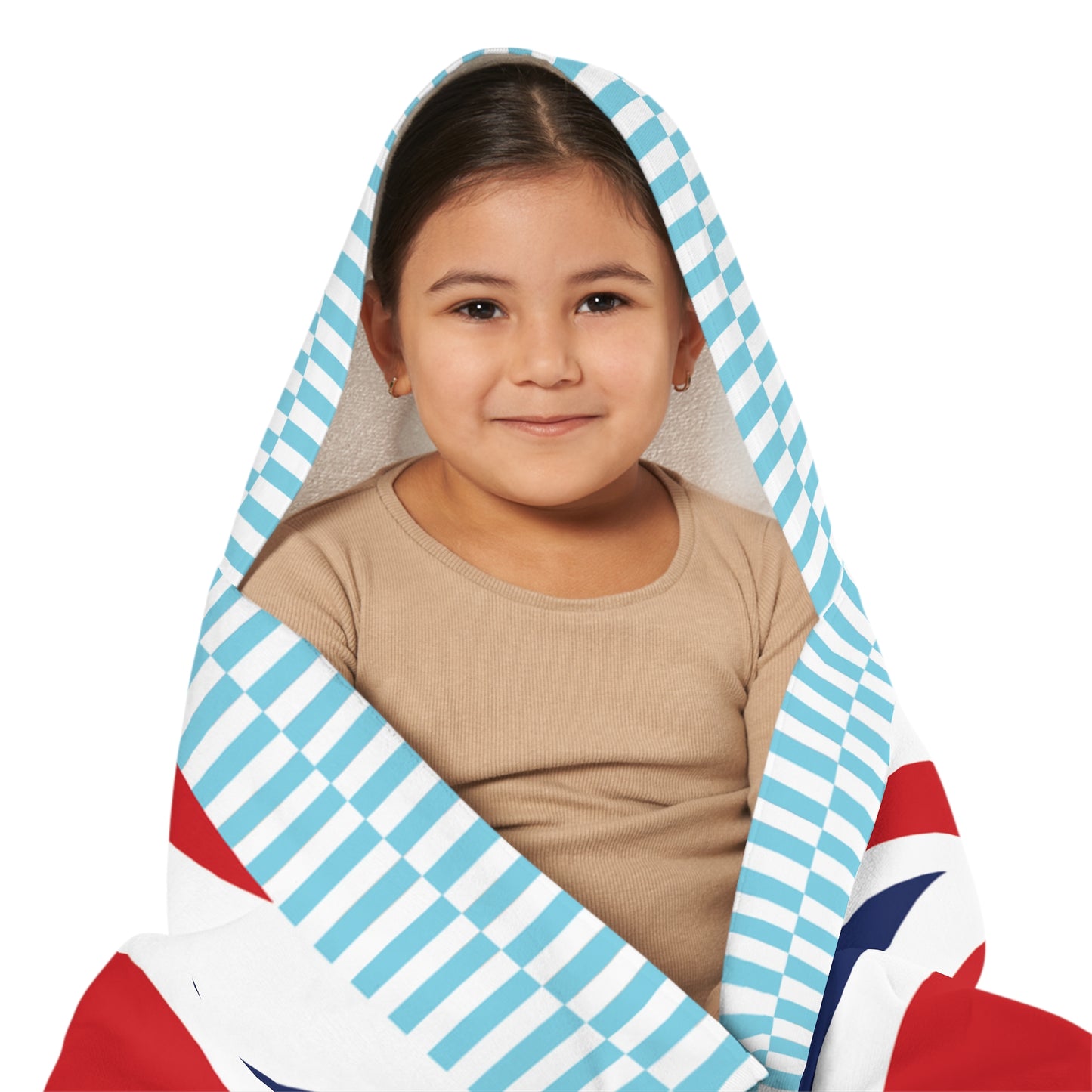 Fiji Flag Kids Hooded Towel