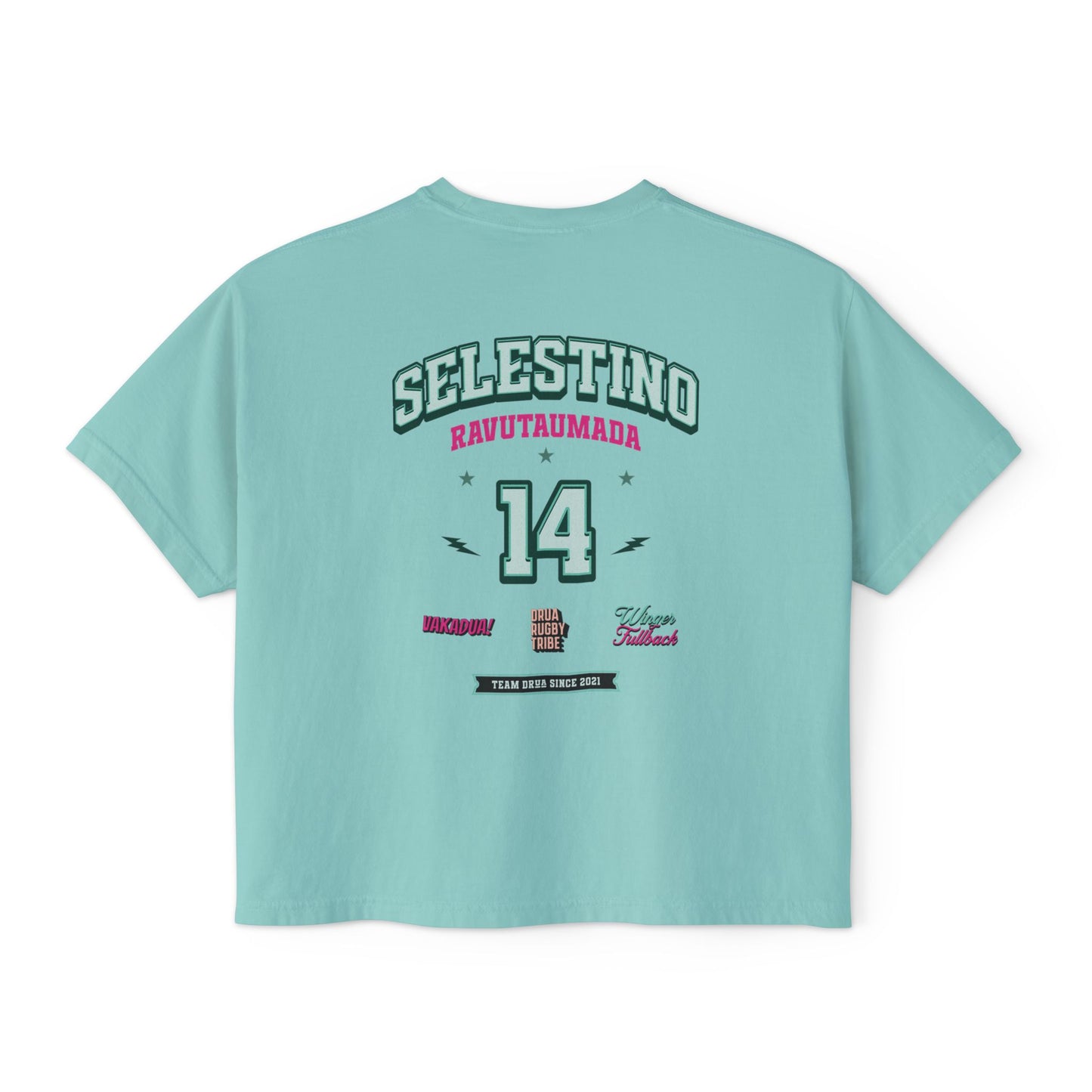 Selestino Vintage Women's / Boxy Tee - 'Stino 14' Sports Graphic Tee