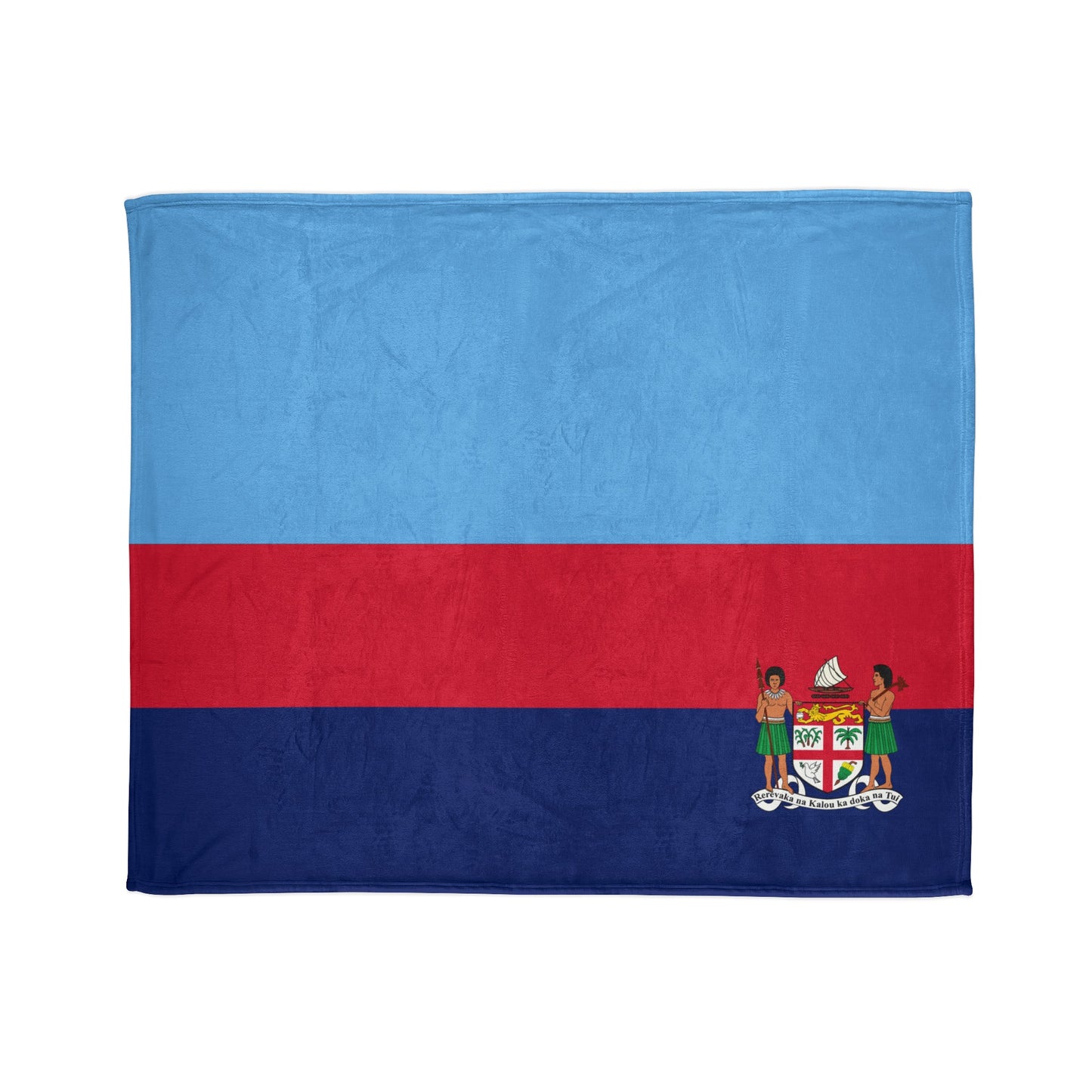 Fiji Banner Blue Soft Polyester Blanket