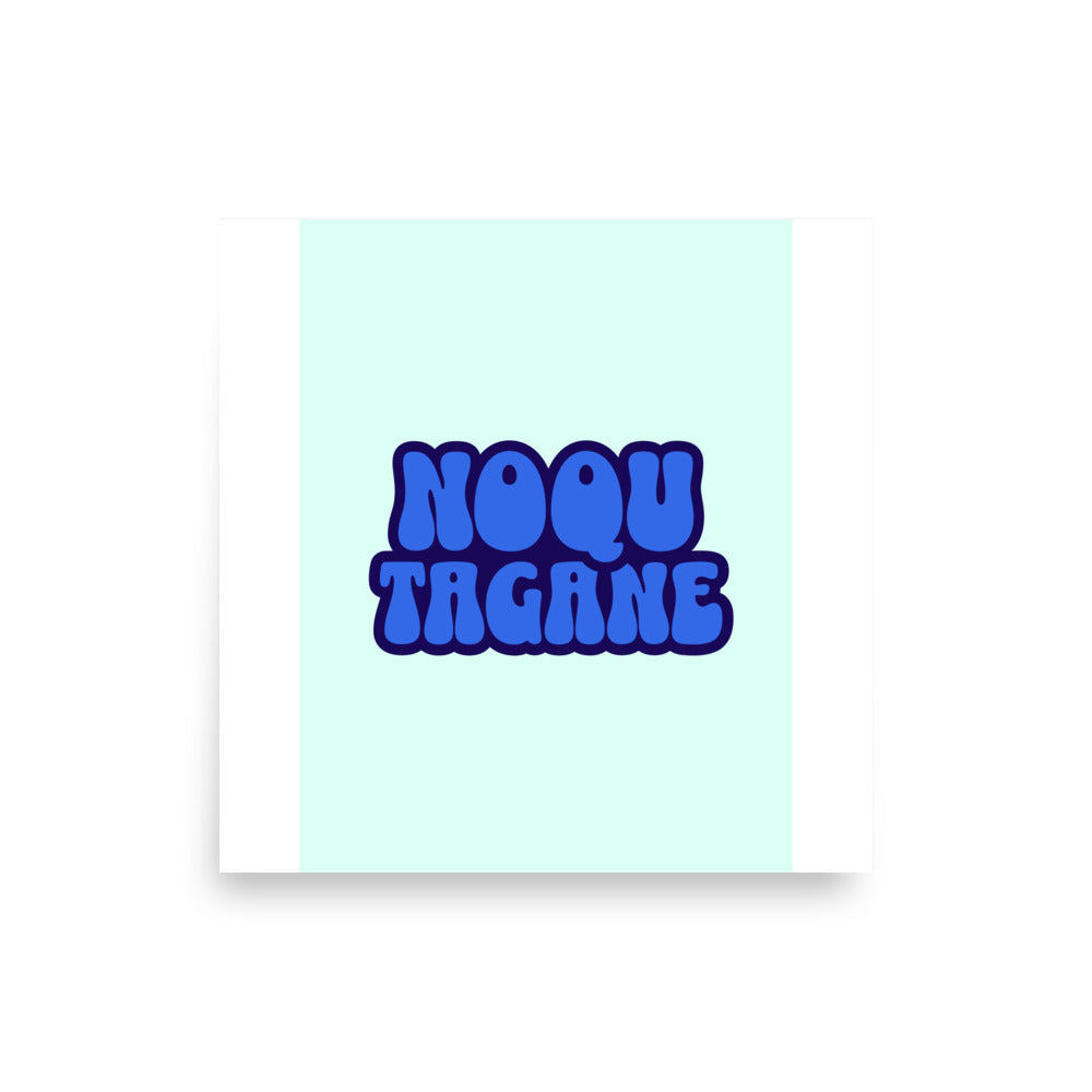 Groovy blue Noqu Tagane Poster - Digital download